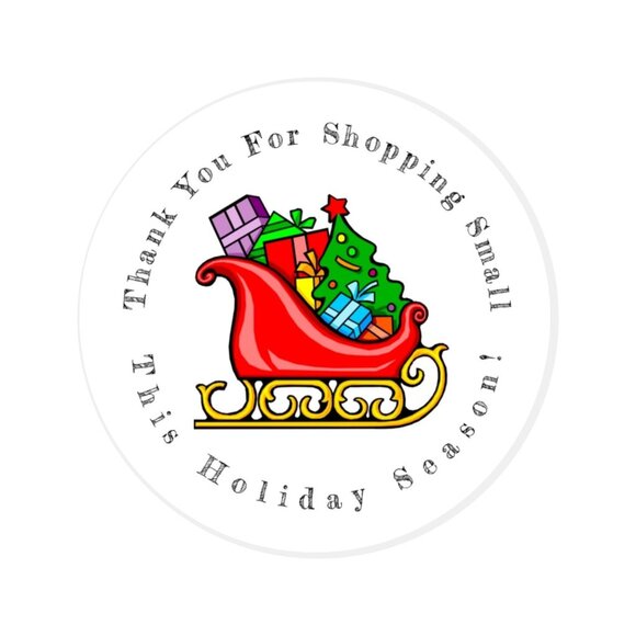 Christmas Variety Thank You Sticker Set - Picture 4 of 6